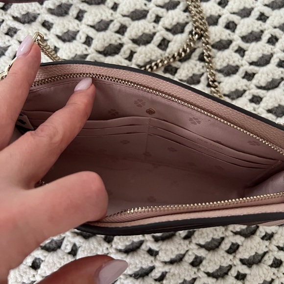 Michael Kors Maroon and Pink w/Gold hardware crossbody purse - Picture 4 of 6